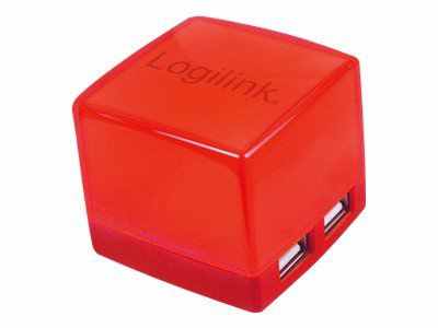 Logilink Cube Usb 2 0 Hub 4 Port Illuminated Ua0122